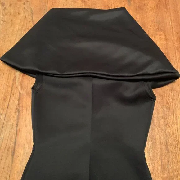 Vintage 1980s Club London Black Mermaid Hem Dress – XS - Picture 6 of 6